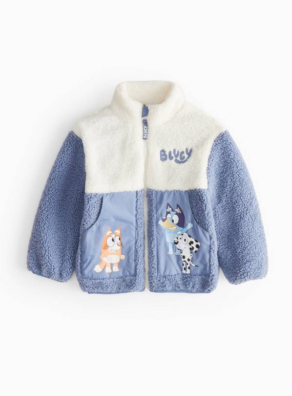 Bluey Character Design Borg Fleece Jacket 2-3 years